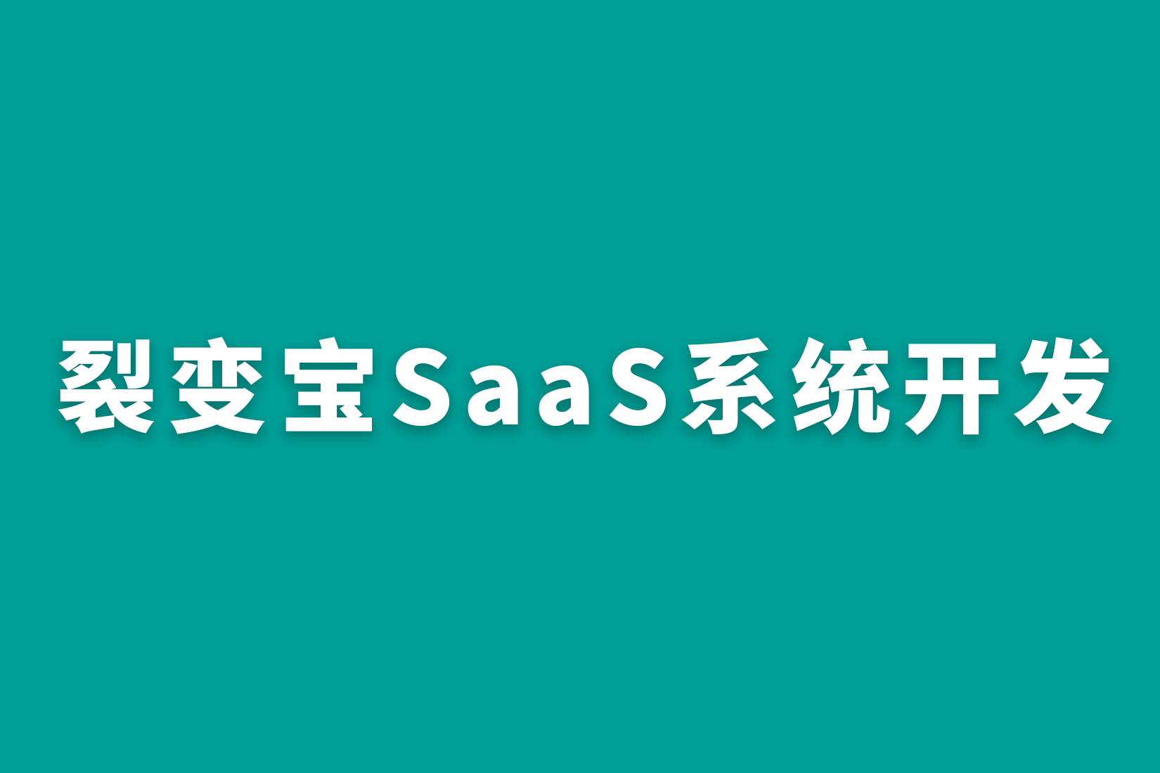 裂变宝SaaS系统开发